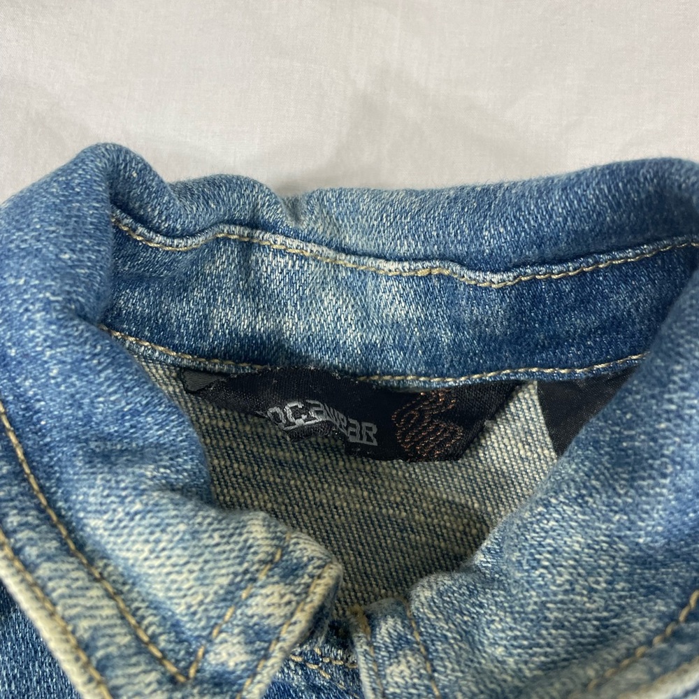 Rocawear Girl Toddler Blue Studded Patched Denim Jacket Size 18M - Picture 7 of 9